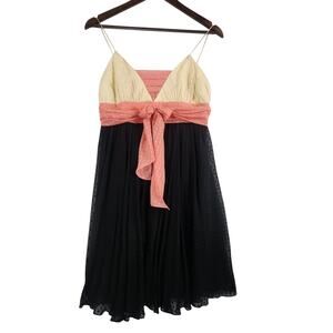 Milly of New York 100% Silk Spaghetti Strapped  Cocktail Dress Women’s SZ 8
